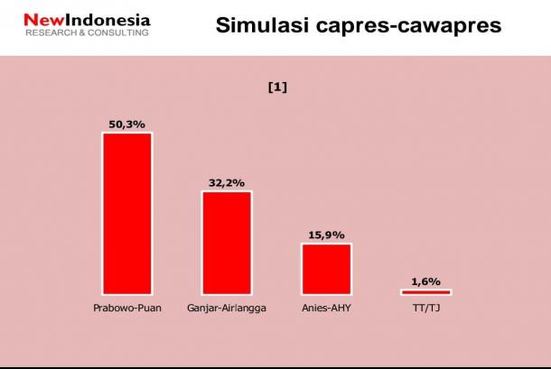 Survei: Prabowo-Puan Unggul, Soliditas PDIP Jadi Faktor Kunci